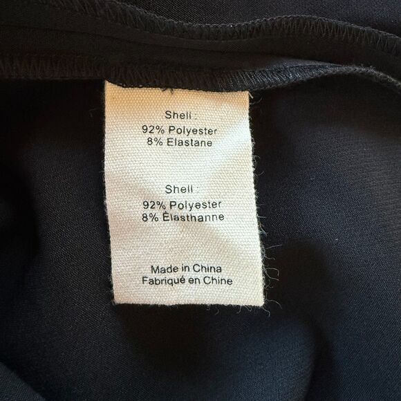 NWT L'AGENCE Paris Ainslee Zip Up Scoop Neck Long Sleeve Top in Black Size 0 - Picture 11 of 16